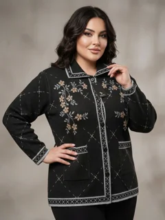 ژاکت بافت زنانه مارک کرال│هما استایل